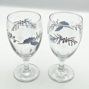 Pfaltzgraff "Winter Frost" Iced Beverage Set of 2 16 oz. Beverage Glasses